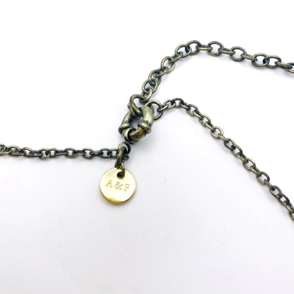 Abercrombie & Fitch Necklace Gold Tone Boho Layer Bib Drape Statement Piece - Picture 4 of 7